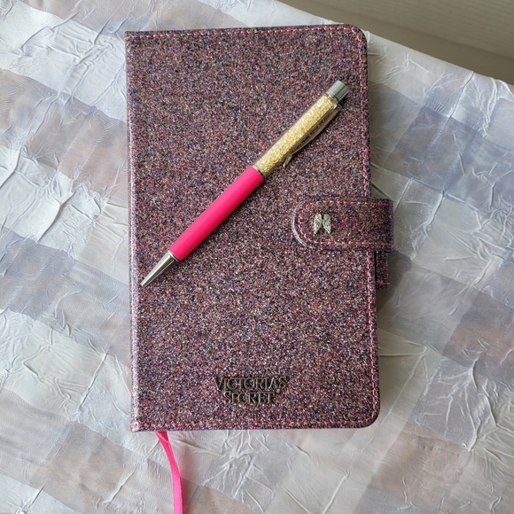 NWT Vintage Victoria's Secret Limited Edition Notebook Journal & Pen Glitter - Picture 7 of 11